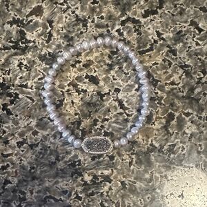 Kendra Scott Silver Pearl Bracelet